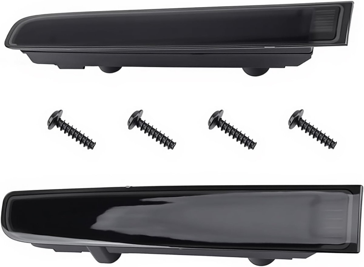 Derde paar achterstoplichten, zwart, voor Transporter T5 T6 Caravelle Multivan MK V (vleugeldeuren), modeljaren 2003-2015, referenties 7E0945097E en 7E0945097F