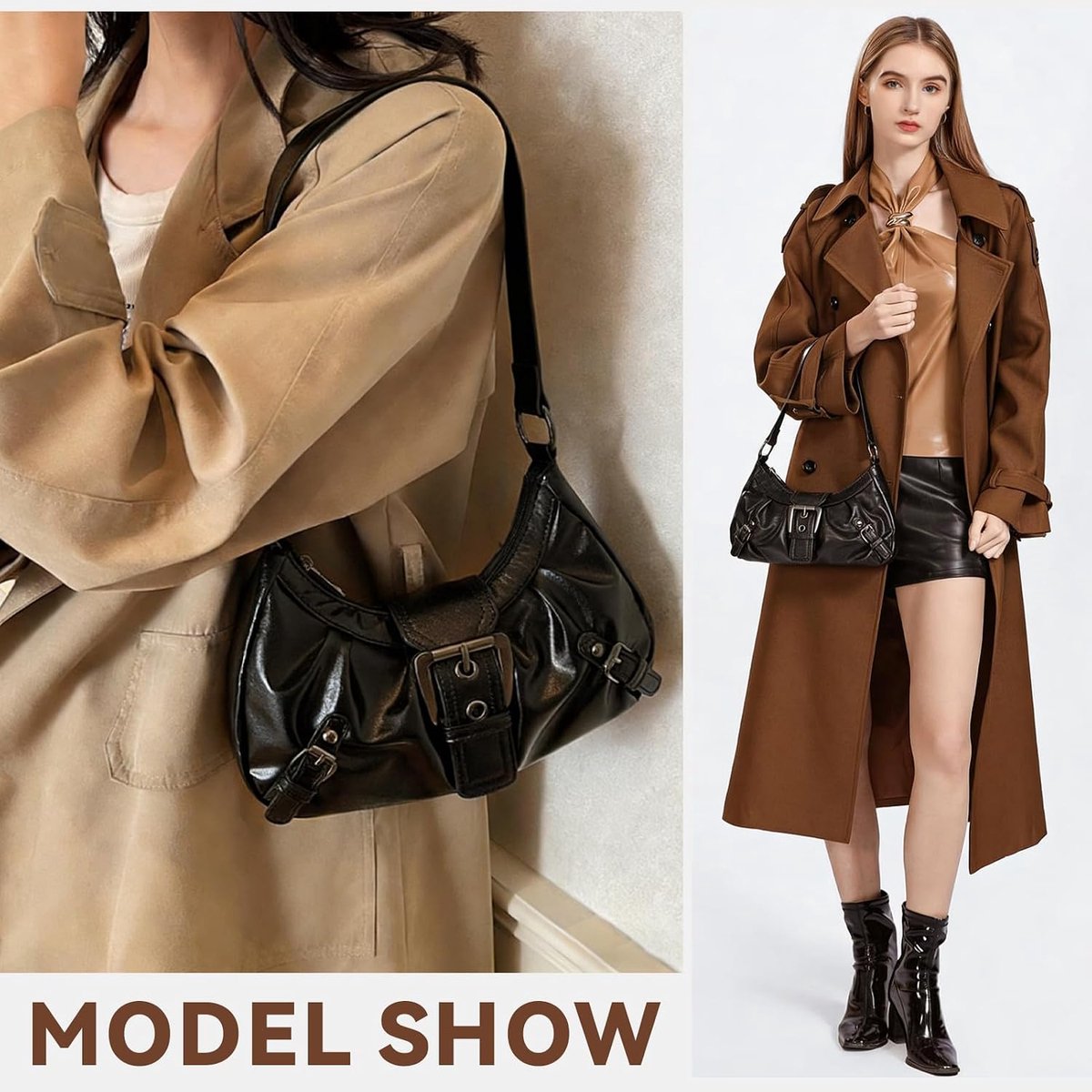 Dames retro schoudertas elegante schoudertas in vintage stijl Y2K handtas perfect voor party date dagelijks gebruik