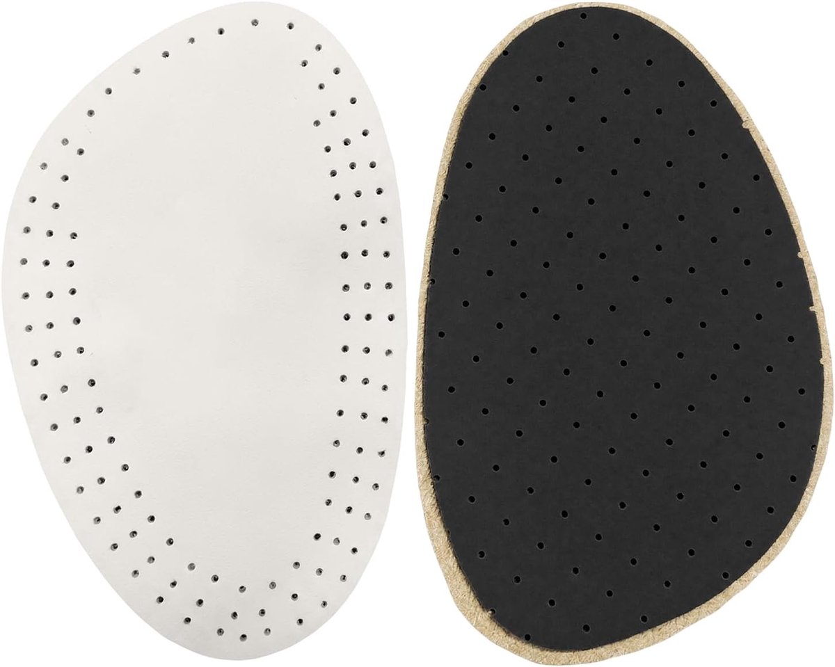 Inlegzolen voor Dames, Lederen Kussentjes voor Hakken, Herbruikbare Voorvoetkussentjes voor Hoge Hakken en Platte Schoenen, 1 Paar