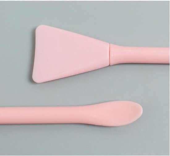 6 stuks cosmetische spatel, kleine siliconen applicator gezichtsborstel voor huidbehandeling, doe-het-zelf gezichtsmodder, gel, crème, lotion, poeder, klei, plastic schepper — afbeelding 5