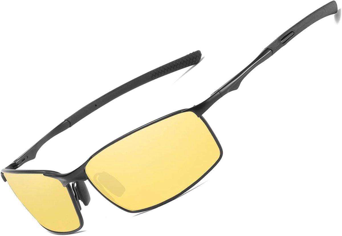 Zonnebril voor heren en dames ultra lichtgewicht rechthoekige metalen frame UV400 bescherming Zonnebrillen Cat 3 CE