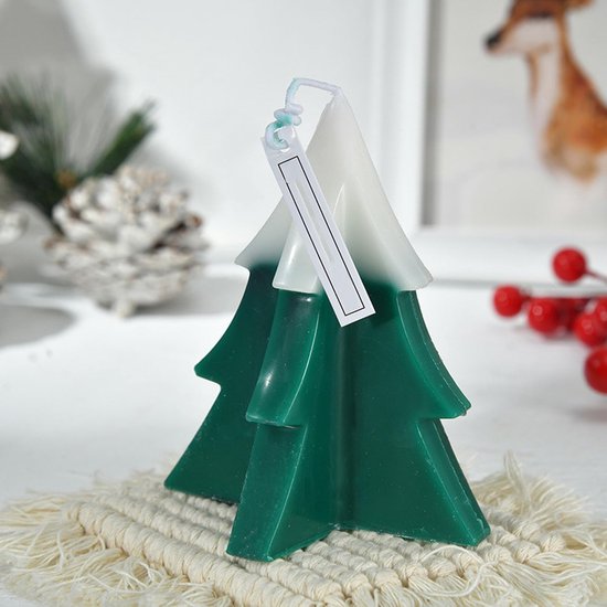 2 stuks kerstboomkaarsvormen, siliconen 3D-kerstboom, kaarsgietvorm, Kerstmis, kerstboom, kaarsgietvorm voor fondant, cake, aromatherapie, kaars, chocolade, zeep — afbeelding 3