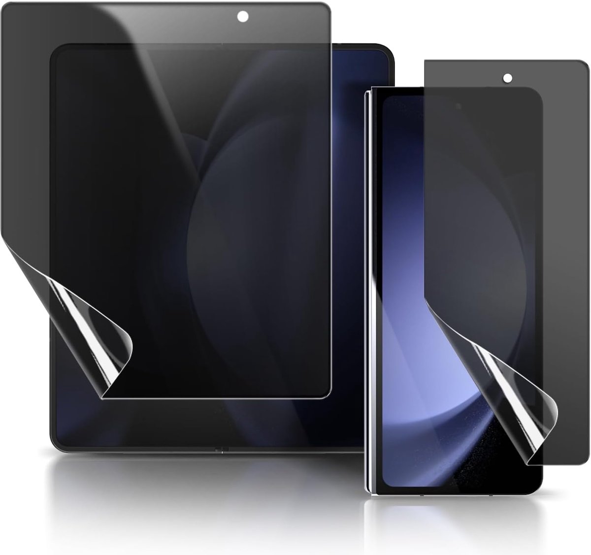 Beschermfolie voor Samsung Galaxy Z Fold 5 5G, 2 stuks, zachte TPU inkijkbescherming, anti-spy displaybeschermfolie voor Samsung Galaxy Z Fold 5 5G