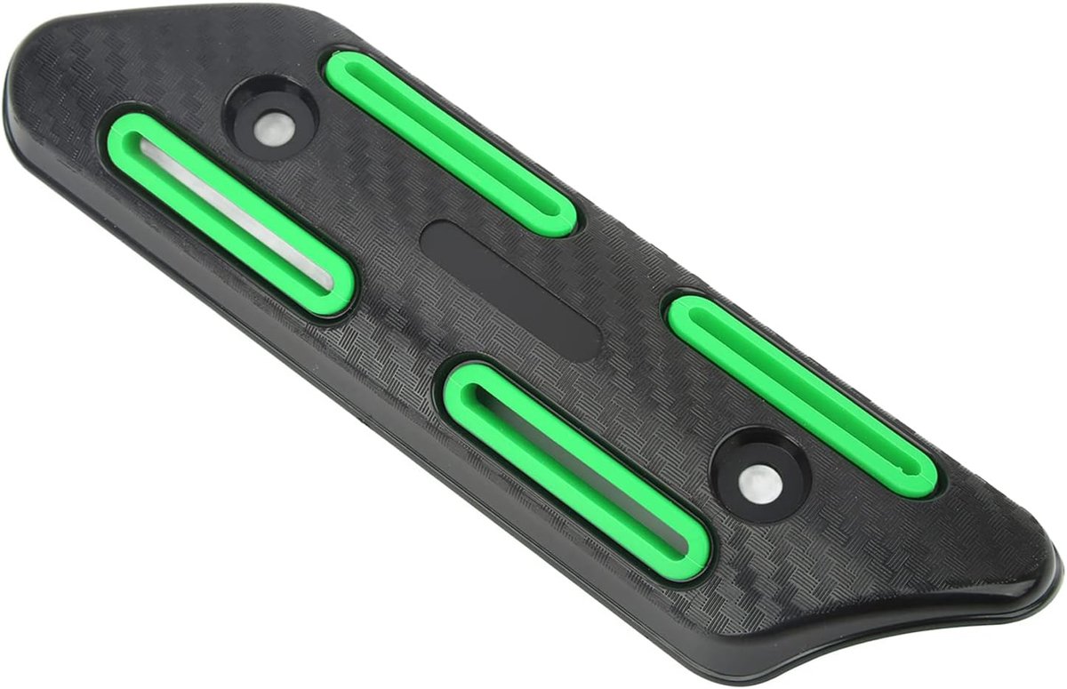 Hitteschild, Uitlaatpijp Warmtebescherming Universeel voor Scooters voor Motorfietsen (Groen)