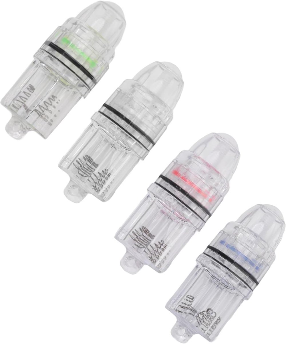 LED-vislicht, Doorzichtig Plastic Aa-vislicht Op Batterijen Voor Het Trollen In Zoetwater In Zout Water(rood)
