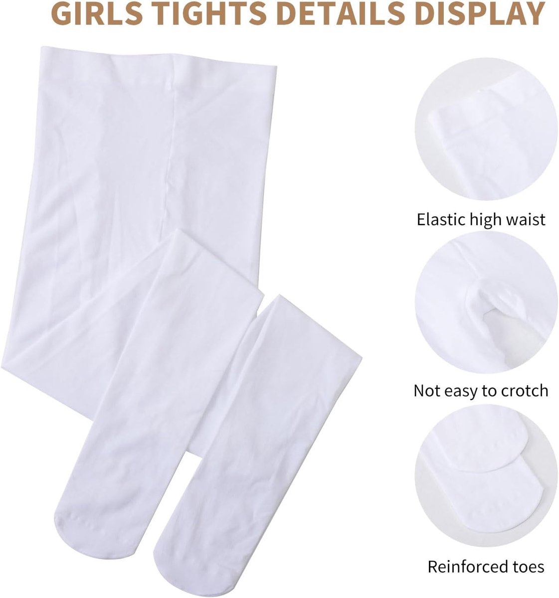4 paar 40 denier panty meisjes fluwelen kinderpanty elastische balletpanty
