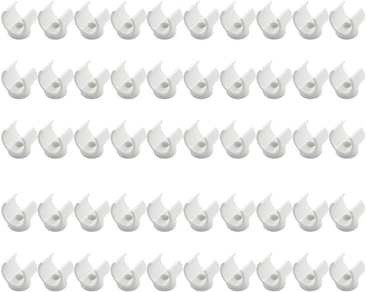 Pijpbeugels 14mm - PVC Waterpijp Klemmen - U-vormige Slanghouders - Ideaal voor Waterafvoer - ShopVlot