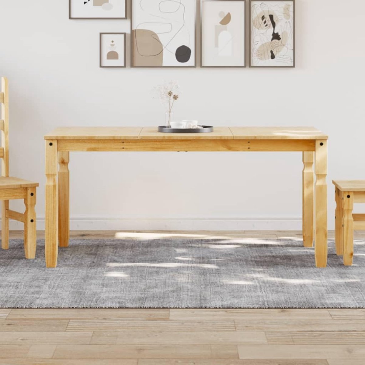Grenenhout Minimalistisch landelijk model 160x80x75 cm bruin
