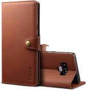 Voor Galaxy Note9 Denior V2 luxe auto koeienhuid horizontale flip lederen tas met portemonnee (bruin)
