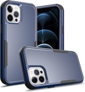 TPU + pc schokbestendige beschermhoes voor iPhone 12 Pro Max (koningsblauw + zwart)