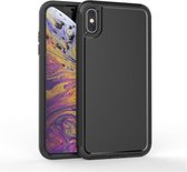 360 All-inclusive schokbestendig nauwkeurig gat PC + TPU beschermhoes voor iPhone XS / X (zwart)