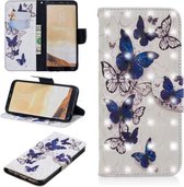 3D Gekleurde Tekening Patroon Horizontale Flip Leren Case voor Galaxy S8 Plus, met Houder & Kaartsleuven & Portemonnee (Vlinders)