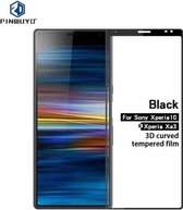 PINWUYO 9H 3D Curved Tempered Glass Film voor Sony Xperia 10 / Xperia XA3 （Zwart）