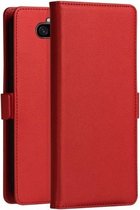 DZGOGO MILO-serie PC + PU horizontale lederen flip-hoes met houder & kaartsleuf & portemonnee voor Sony Xperia 20 (rood)