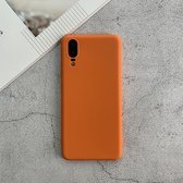 Voor Huawei P20 schokbestendig Frosted TPU beschermhoes (oranje)