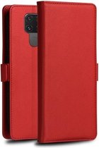 Voor Huawei Mate 30 Lite DZGOGO MILO Serie PC + PU Horizontale Flip Leren Case met Houder & Kaartsleuf & Portemonnee (Rood)