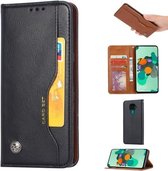 Voor Huawei Nova 5i Pro / Mate 30 Lite Kneed Huidtextuur Horizontale Flip Leren Case met Fotolijst & Houder & Kaartsleuven & Portemonnee (Zwart)