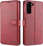 Voor Samsung Galaxy S21 + 5G AZNS Kalfsstructuur Horizontale Flip Leren Case met Houder & Kaartsleuven & Portemonnee & Fotolijst (Rood)