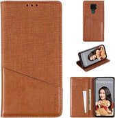 Voor Huawei Nova 5i Pro MUXMA MX109 Horizontale Flip Leren Case met Houder & Kaartsleuf & Portemonnee (Bruin)