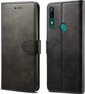 Voor Huawei P Smart Z GUSSIM zakelijke stijl horizontale flip lederen tas met houder & kaartsleuven & portemonnee (zwart)