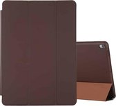 Voor iPad Air 3 10,5 inch horizontale flip slimme lederen tas met drie vouwen houder (bruin)