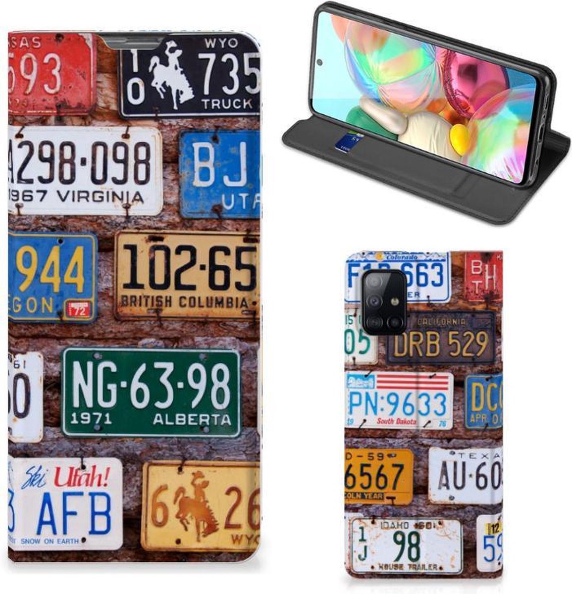 Samsung Galaxy A71 Stand Case Kentekenplaten