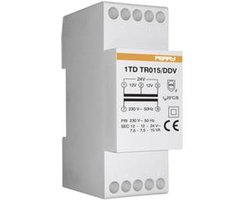 Wallair 1TDTR015/DDV15VA Beltransformator 12 V, 24 V