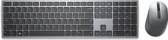 DELL KM7321W clavier Souris incluse RF sans fil + Bluetooth QWERTY US International Gris, Titane