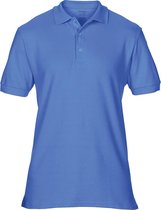 Gildan Heren Premium Katoen Sport Dubbele Pique Polo Shirt (Flo Blauw)