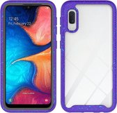 Voor Galaxy A10e Shockproof Starry Sky PC + TPU beschermhoes (paars)