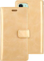 Voor iPhone 11 MERCURY GOOSPERY MANSOOR Horizontale lederen flip-hoes met houder & kaartsleuven en portemonnee (goud)