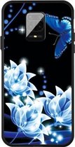 Voor Xiaomi Redmi Note 9 Pro Max Pattern Printing Embossment TPU Mobile Case (Orchid Butterfly)