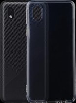 Voor Samsung Galaxy A01 Core 0,75 mm ultradunne transparante TPU zachte beschermhoes