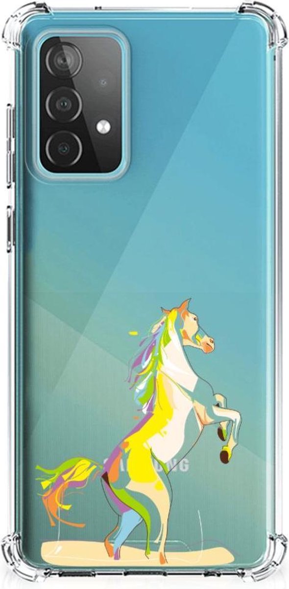 Samsung Galaxy A52 4G/5G Stevig Bumper Hoesje Horse Color