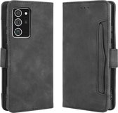 Voor Samsung Galaxy Note20 Wallet Style Skin Feel Kalfspatroon lederen tas met aparte kaartsleuf (zwart)