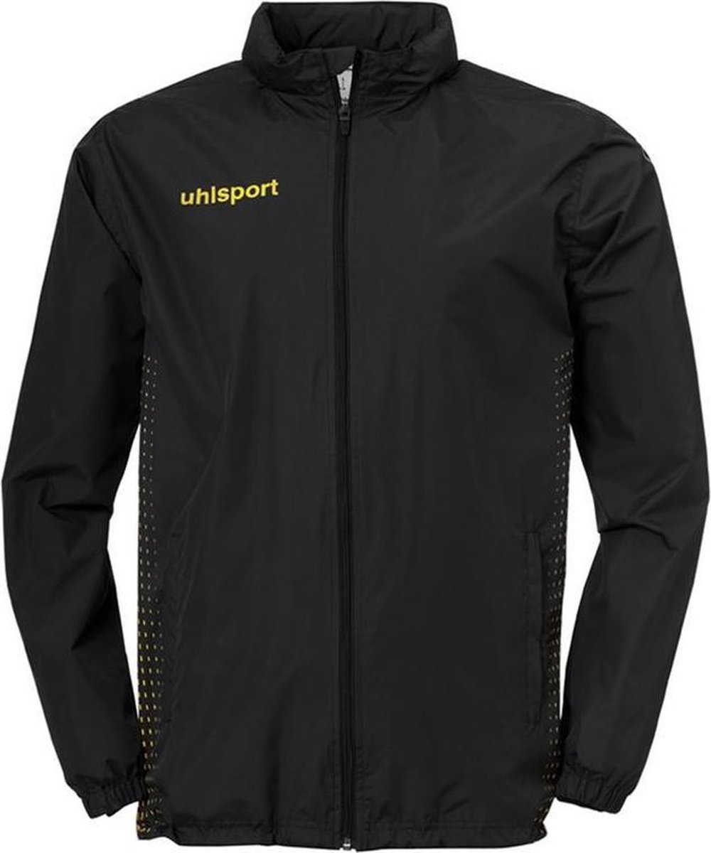 Uhlsport Score Regenjas Kind Zwart-Fluo Geel Maat 128