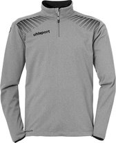 Uhlsport Goal 1/4 Zip Top Donker Grijs Melange-Zwart Maat 3XL