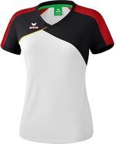 Erima Premium One 2.0 T-Shirt Dames Wit-Zwart-Rood-Geel Maat 38