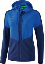 Erima Squad Trainingsjack Met Capuchon Dames New Royal-New Navy Maat 38