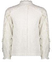 NONO Meisjes blouses NONO TikkyB blouse with ruffles on sleev Snow White 104