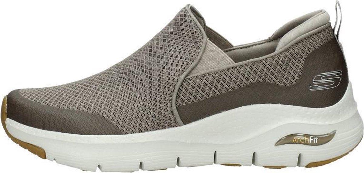 bol.com | Skechers Arch Fit Banlin instappers taupe - Maat 47