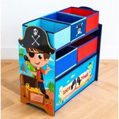 Piraten Houten Opbergkast - Speelgoed - Kindermeubels en Accessoires