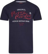 Pierre Cardin - Heren T-shirt - Vintage Logo - Navy