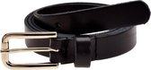 Elvy Fashion - Belt 20743 Plain - Black Gold - Size 75