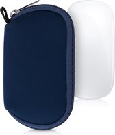 kwmobile hoes geschikt voor Apple Magic Mouse 1 / 2 - Hoesje voor muis - Beschermhoes van Neopreen in donkerblauw