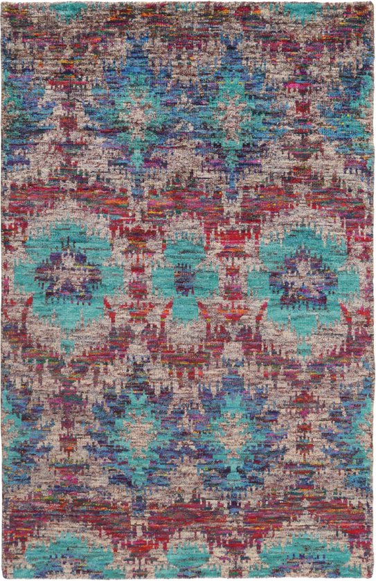 MOMO Rugs Sari Silk TX-3420 - 170x240 cm - Rectangulaire - Tapis à poils ras, Oriental, Vintage - Moderne, Oriental - Multicolore