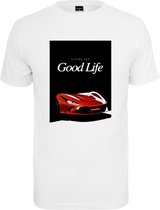 Mister Tee Heren Tshirt -2XL- Good Life Wit