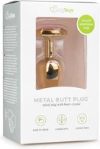Metalen buttplug met roze hartje - Goud - Sextoys - Anaal Toys - Dildo - Buttpluggen