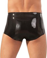 Latex Boxer Met Sleeve - S/M - Zwart - Sexy Lingerie & Kleding - Lingerie Mannen -  Heren Lingerie - Slips & Boxershorts