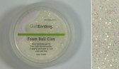 CraftEmotions Foamball clay - wit glitter 75ml - 23gr Air dry